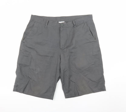 Columbia Mens Grey 36 Cargo Shorts Cotton Outdoor Travel