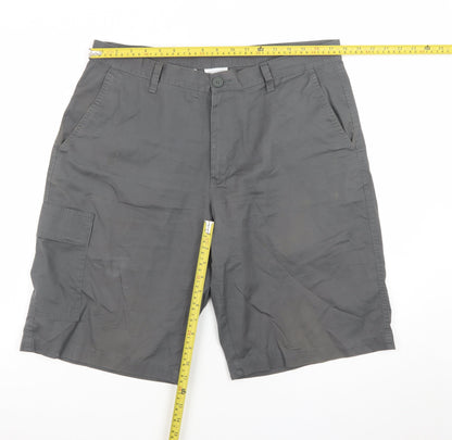 Columbia Mens Grey 36 Cargo Shorts Cotton Outdoor Travel