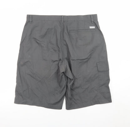 Columbia Mens Grey 36 Cargo Shorts Cotton Outdoor Travel