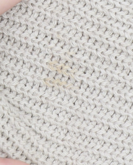 Boohoo Women's Beige Mock Neck Chunky Knit Pullover Jumper Size M