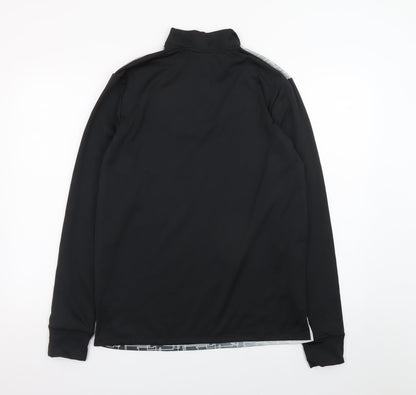 Joma Men's Black M Geometric 1/4 Zip Track Jacket