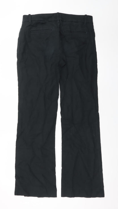 Gap Women's Black Chino Trousers Size 10 Slim Straight Leg
