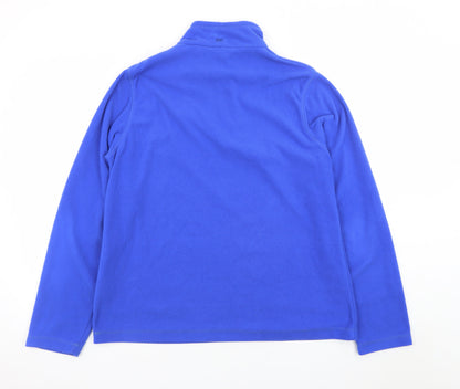 Regatta Women's Blue Fleece 1/4 Zip Sweatshirt UK 16