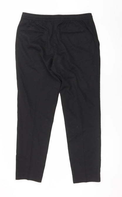 Marks and Spencer Mens Black Medium Jogger Trousers Regular Fit
