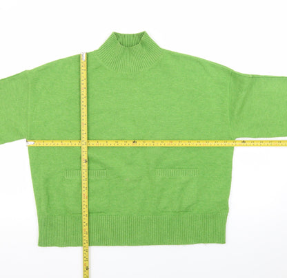 Womens UK Size M Marks and Spencer Green Pullover Jumper