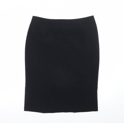 Marks and Spencer Women's Black Size 14 Pencil Skirt Knee Length