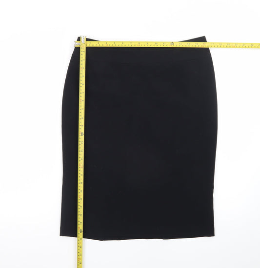Marks and Spencer Women's Black Size 14 Pencil Skirt Knee Length