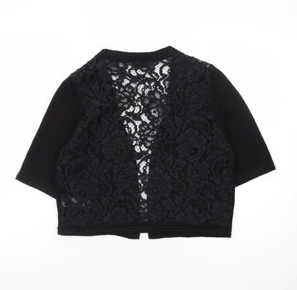 Marks and Spencer Women’s Black Lace Open Cardigan Size 12