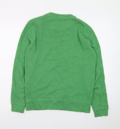 Crew Clothing Company Men's Green XS Cotton Pullover Sweatshirt