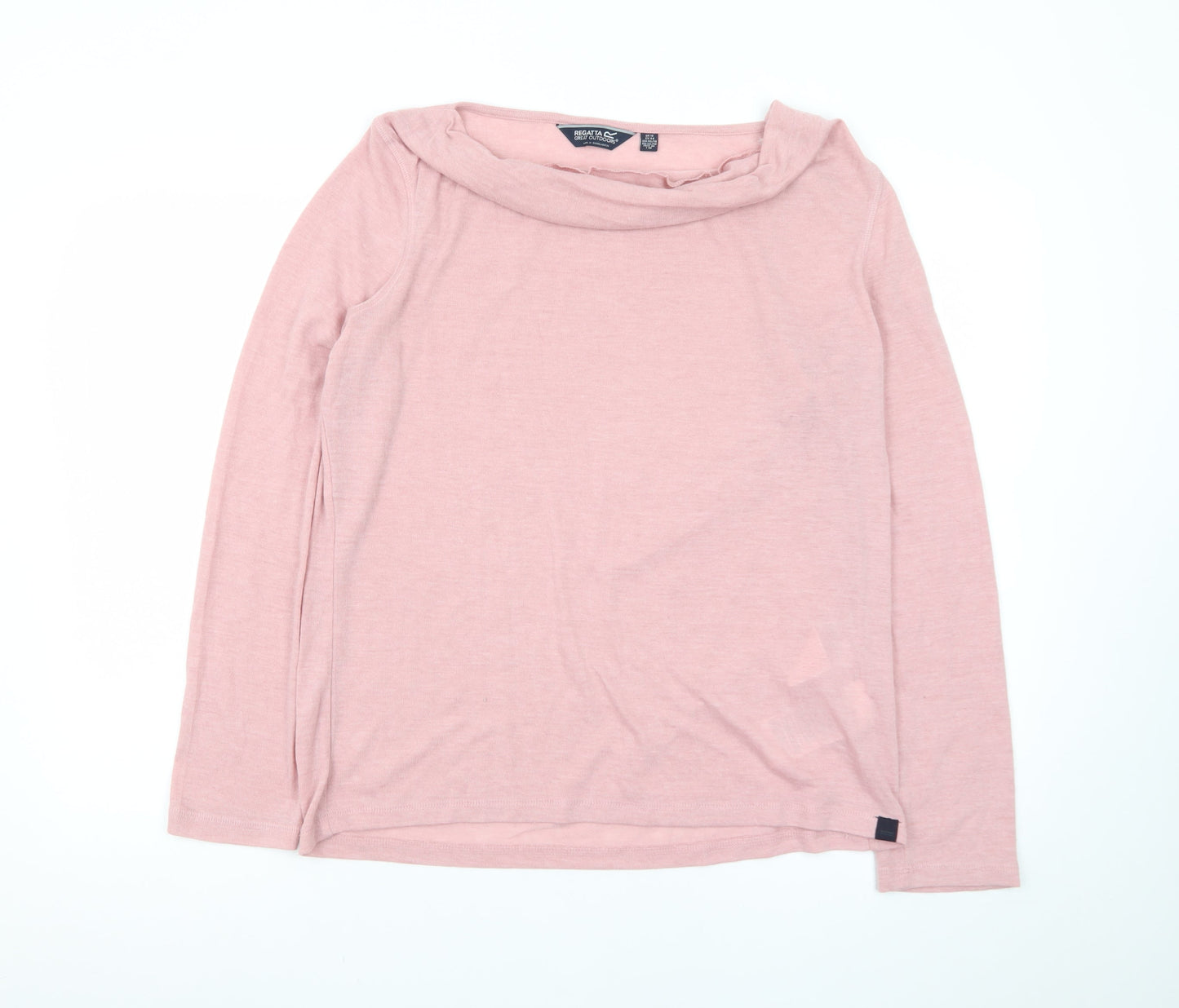 Regatta Womens Pink Boat Neck Long Sleeve Pullover Jumper UK 18