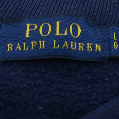 Polo Ralph Lauren Women's Blue Cotton Logo Sweatshirt Size L