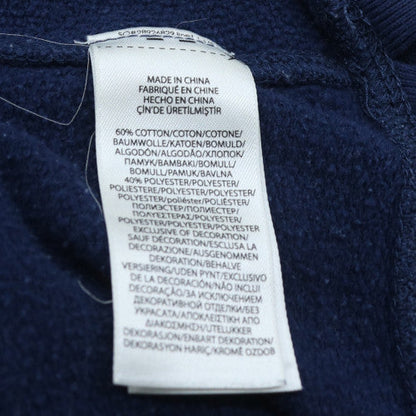 Polo Ralph Lauren Women's Blue Cotton Logo Sweatshirt Size L