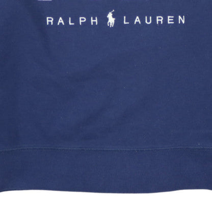 Polo Ralph Lauren Women's Blue Cotton Logo Sweatshirt Size L