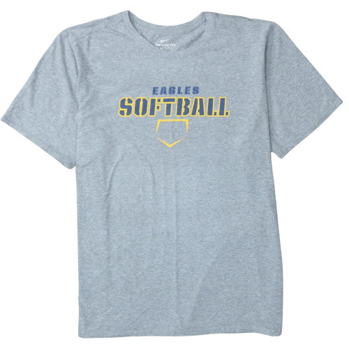 Nike Men's Grey XL Eagles Softball Athletic T-Shirt