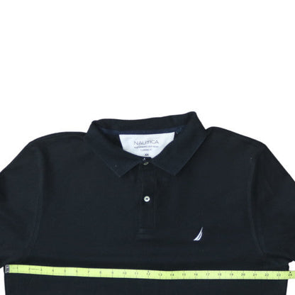 Nautica Men's Black Classic Fit Polo Shirt XXL Cotton Blend