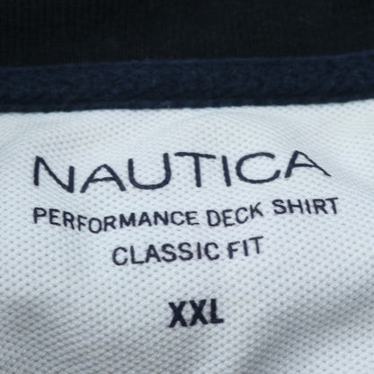 Nautica Men's Black Classic Fit Polo Shirt XXL Cotton Blend