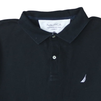Nautica Men's Black Classic Fit Polo Shirt XXL Cotton Blend
