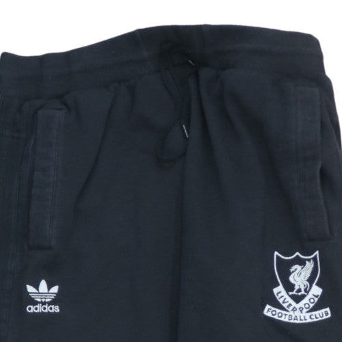 Adidas Men’s Black Jogger Sweatpants L Liverpool FC Logo Tapered Fit