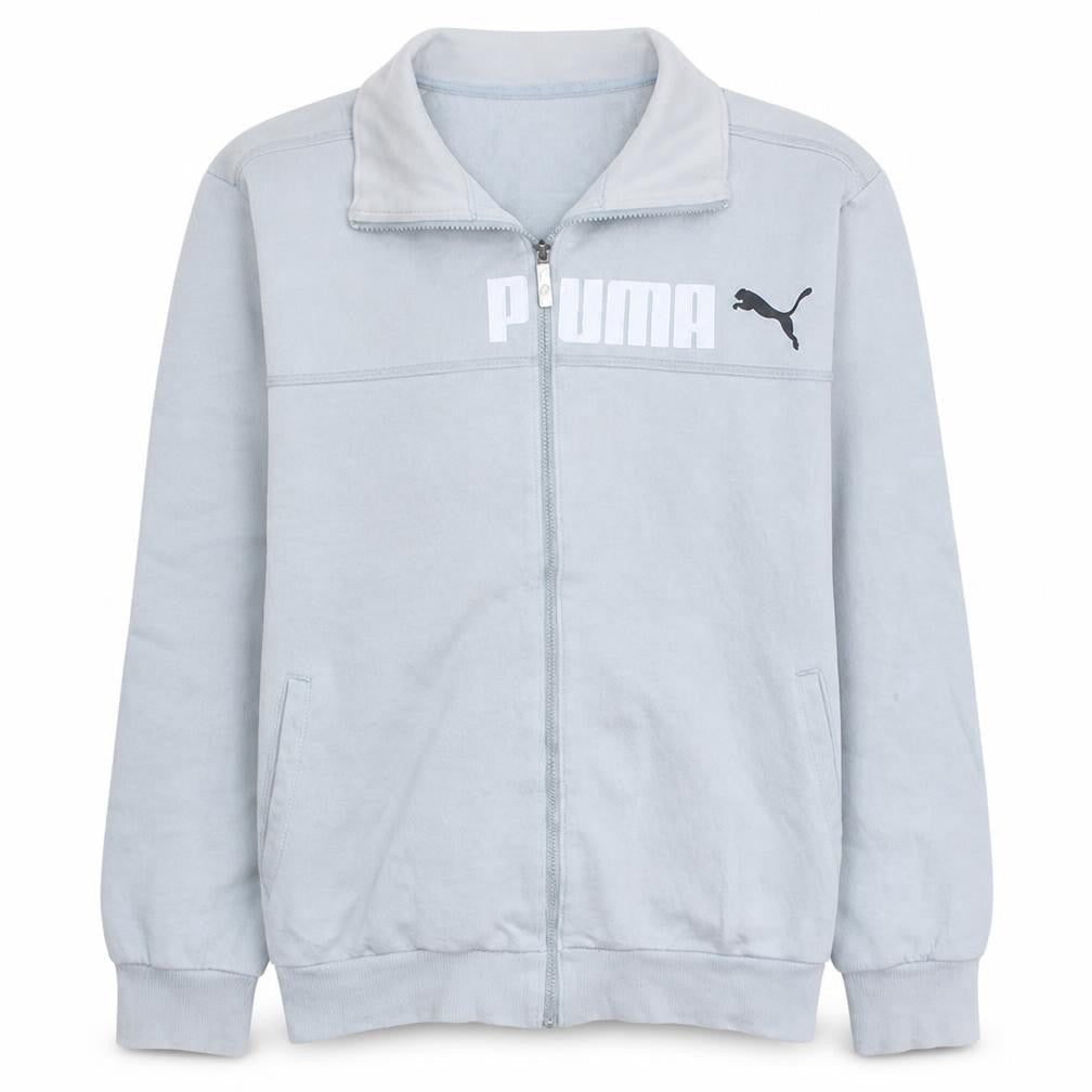 Puma Men's Grey XL Track Jacket Full Zip Fleece Activewear
