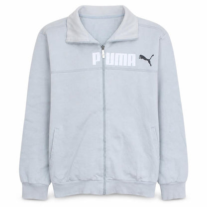 Puma Men's Grey XL Track Jacket Full Zip Fleece Activewear