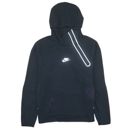 Nike Men's Black L Pullover Hoodie Reflective Zip Sportswear