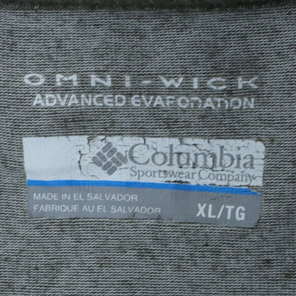 Columbia Men's Grey XL Omni-Wick Short Sleeve Sports T-Shirt