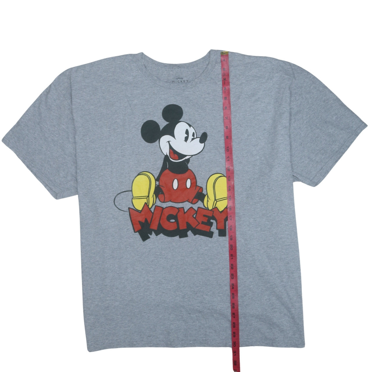 Disney Women’s Grey Mickey Mouse 3XL Cotton Blend T-Shirt