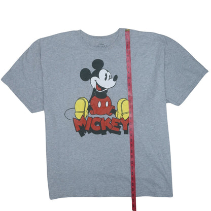 Disney Women’s Grey Mickey Mouse 3XL Cotton Blend T-Shirt