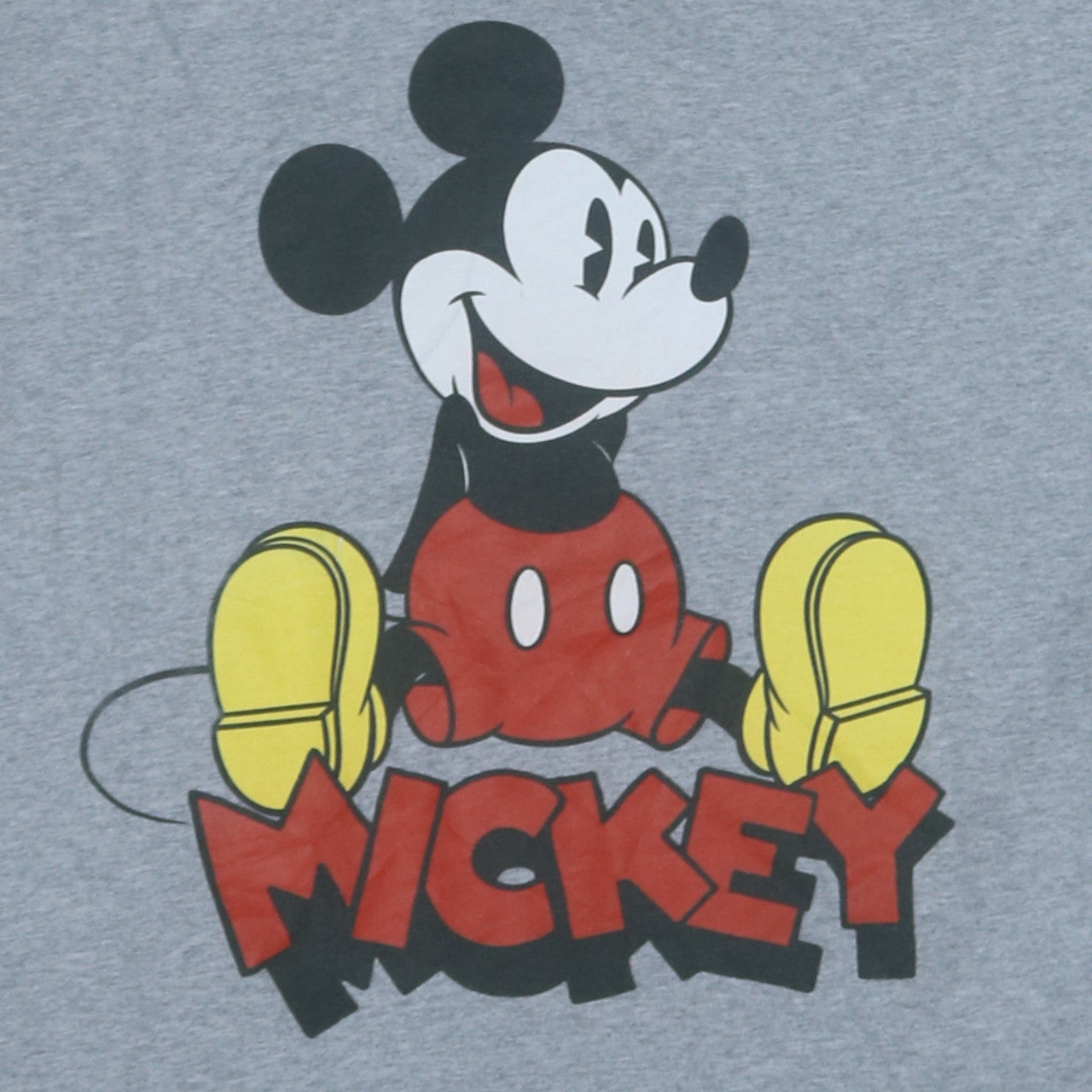 Disney Women’s Grey Mickey Mouse 3XL Cotton Blend T-Shirt