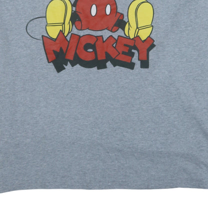 Disney Women’s Grey Mickey Mouse 3XL Cotton Blend T-Shirt
