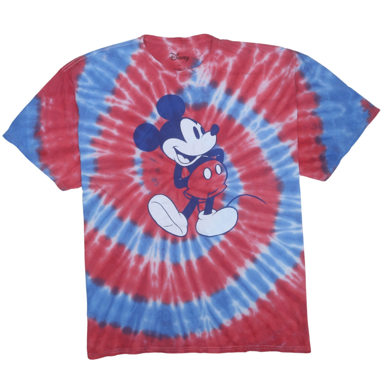Disney Womens Multicoloured XL Tie-Dye Mickey Mouse T-Shirt