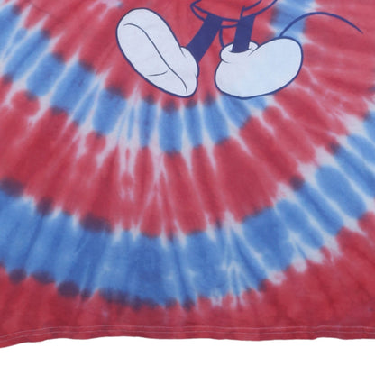 Disney Womens Multicoloured XL Tie-Dye Mickey Mouse T-Shirt
