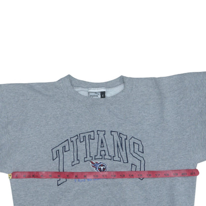 Puma Women Grey Tennessee Titans Sweatshirt L Crew Neck