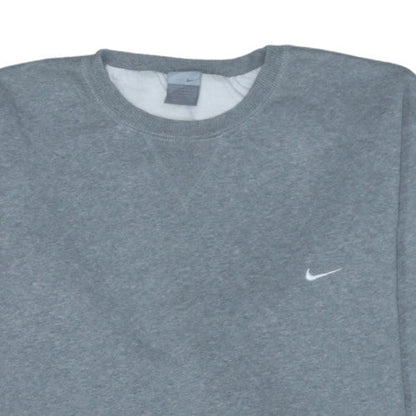 Nike Men's Grey XL Pullover Crew Neck Fleece Sweatshirt
