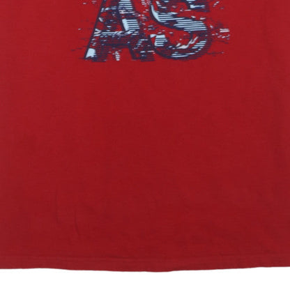 Adidas Mens Red 2XL Graphic Cotton Crew Neck T-Shirt