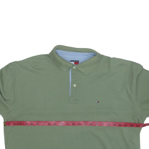 Tommy Hilfiger Men's Green XL Regular Fit Classic Polo Shirt