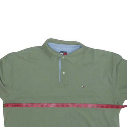 Tommy Hilfiger Men's Green XL Regular Fit Classic Polo Shirt