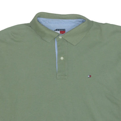 Tommy Hilfiger Men's Green XL Regular Fit Classic Polo Shirt