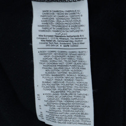 Nike Womens Black Pullover Hoodie Medium Hooded Sweatshirt