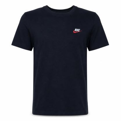 Nike Men's Black Small Classic Logo Crew Neck Cotton T-Shirt