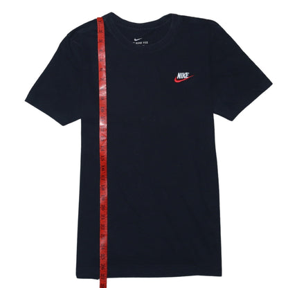 Nike Men's Black Small Classic Logo Crew Neck Cotton T-Shirt