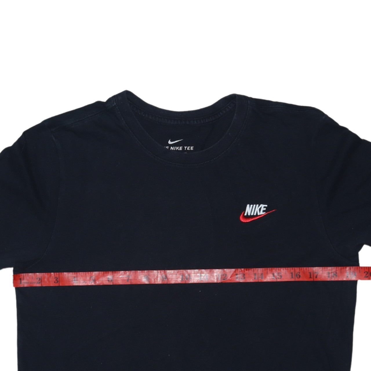 Nike Men's Black Small Classic Logo Crew Neck Cotton T-Shirt