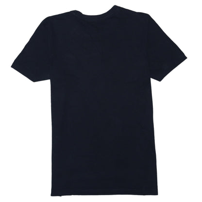Nike Men's Black Small Classic Logo Crew Neck Cotton T-Shirt