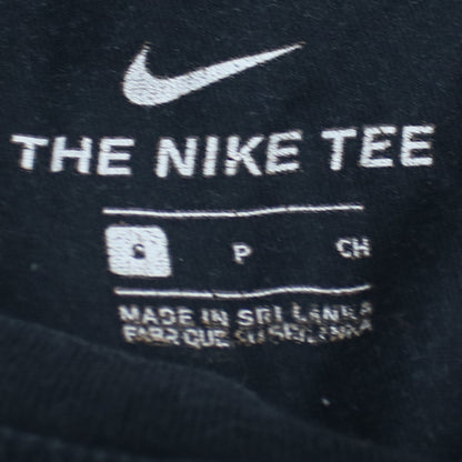 Nike Men's Black Small Classic Logo Crew Neck Cotton T-Shirt