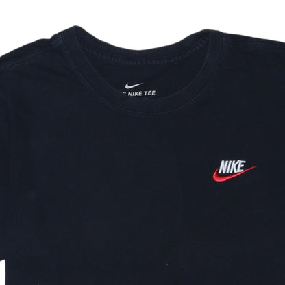 Nike Men's Black Small Classic Logo Crew Neck Cotton T-Shirt
