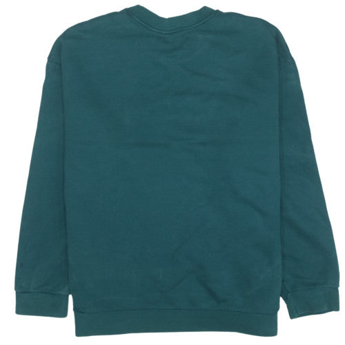 Adidas Mens Green XL Crew Neck Pullover Logo Sweatshirt