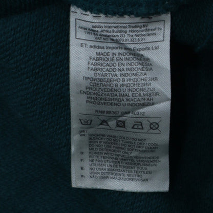 Adidas Mens Green XL Crew Neck Pullover Logo Sweatshirt