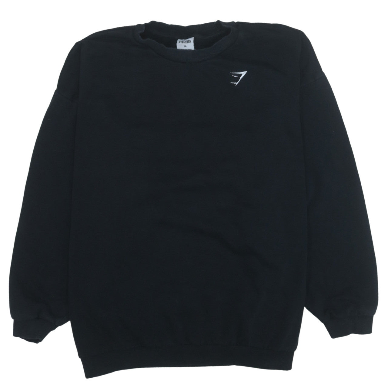 Gymshark Women's Black XL Crew Neck Pullover Sweatshirt Cotton Blend