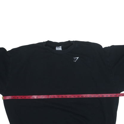 Gymshark Women's Black XL Crew Neck Pullover Sweatshirt Cotton Blend