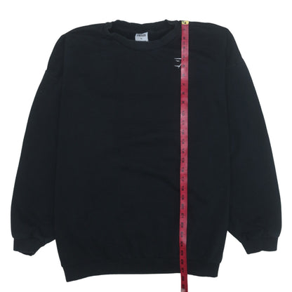 Gymshark Women's Black XL Crew Neck Pullover Sweatshirt Cotton Blend